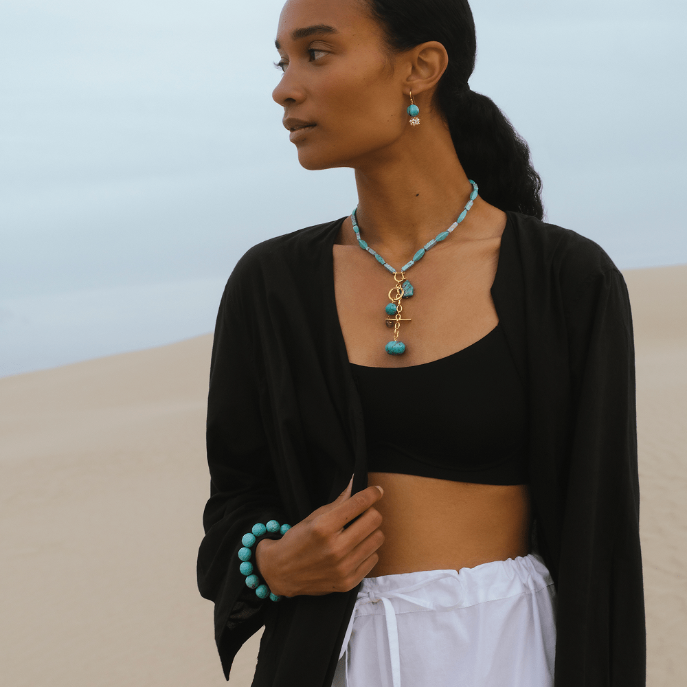 NKL-GPL Alexandria Necklace Turquoise