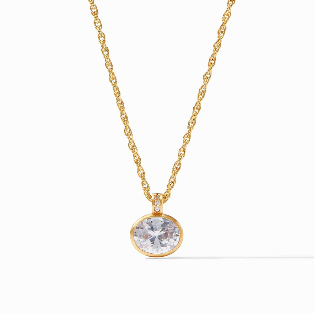 NKL-GPL Antonia Solitaire Necklace in Cubic Zirconia