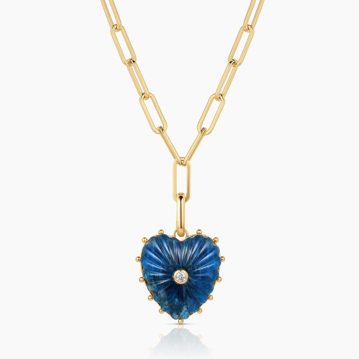 NKL-GPL Apatite Heart Clip Necklace