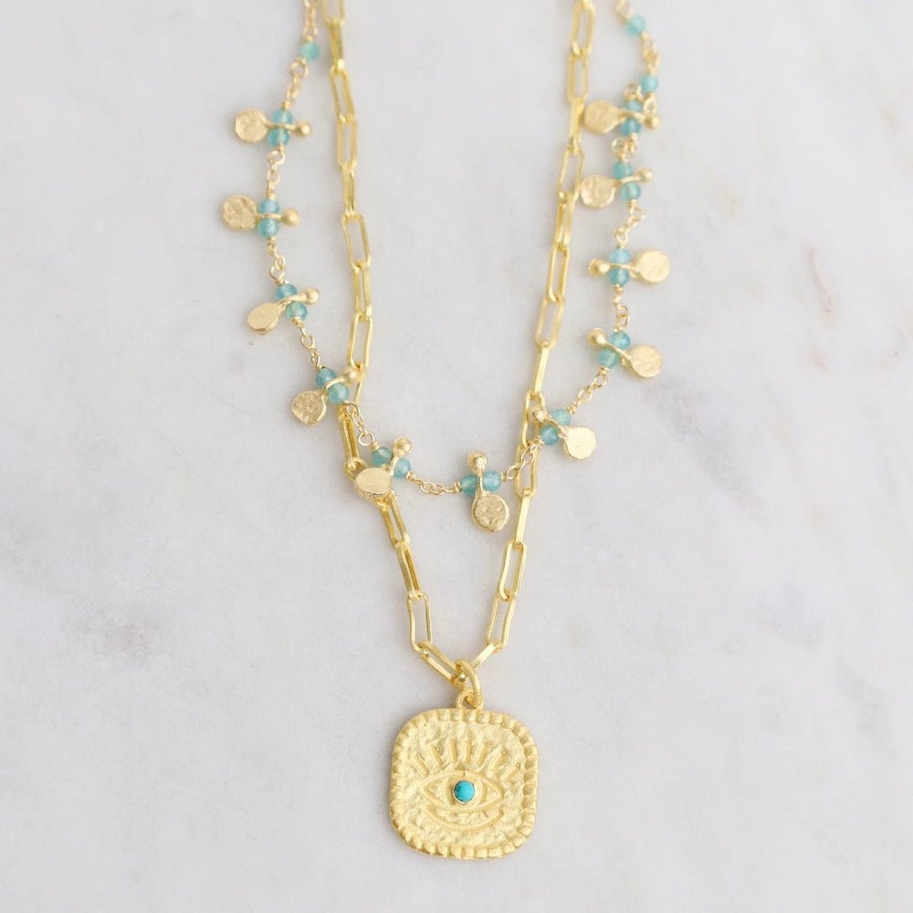 
                      
                        NKL-GPL Aqua Chaldecony Egyptian Gold Nekclace
                      
                    