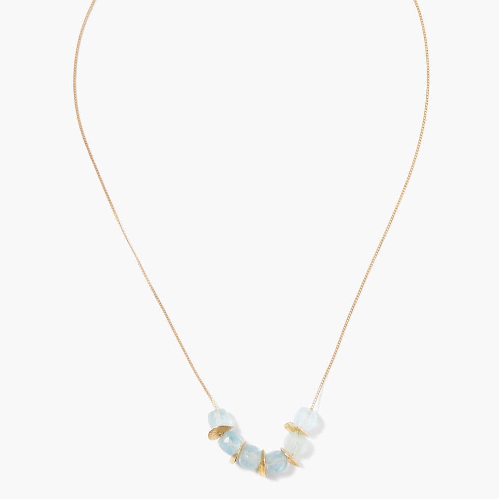 
                      
                        NKL-GPL Aquamarine Sequin Necklace
                      
                    