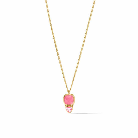 NKL-GPL Aquitaine Duo Delicate Necklace Iridescent Peony Pink