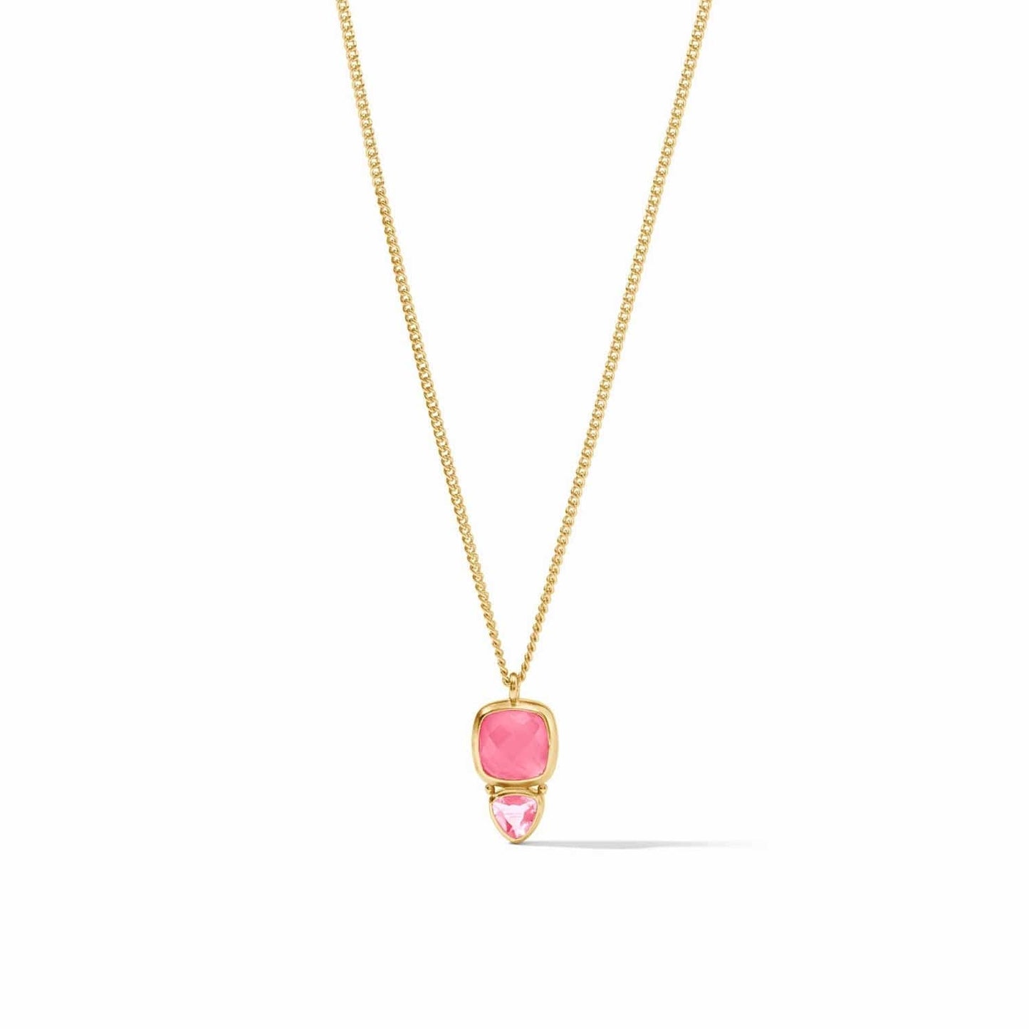 NKL-GPL Aquitaine Duo Delicate Necklace Iridescent Peony Pink