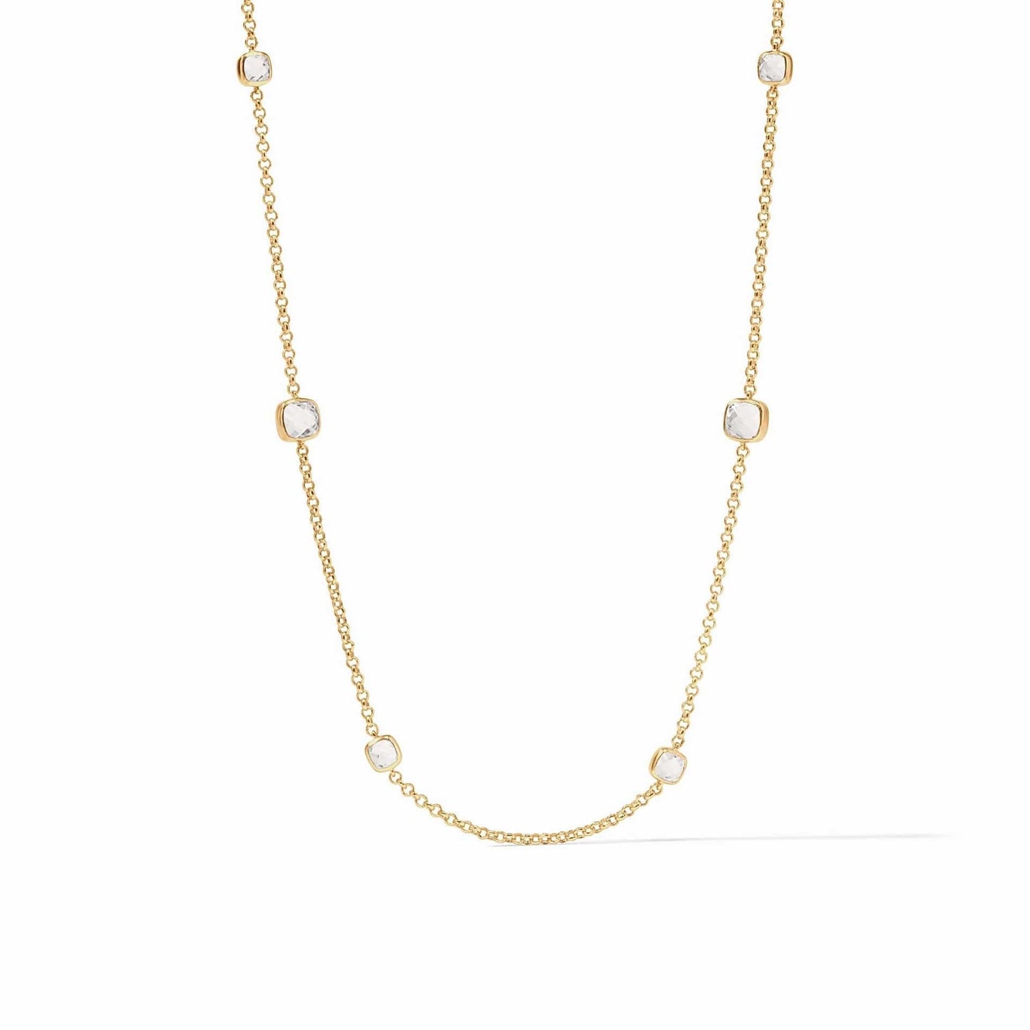NKL-GPL Aquitaine Station Necklace Clear Crystal