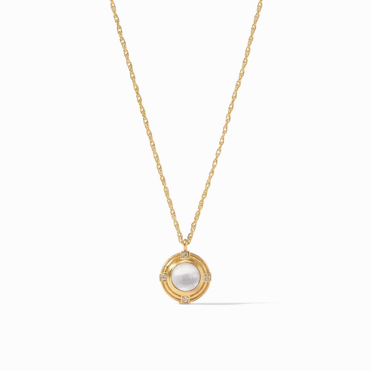 NKL-GPL Astor Solitaire Necklace Iridescent Clear Crystal