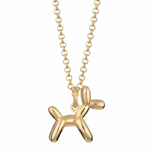 NKL-GPL Balloon Dog Charm Necklace