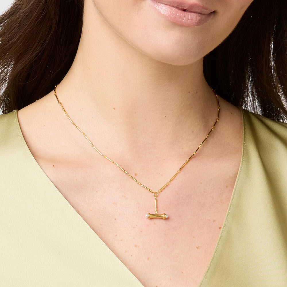 NKL-GPL Bamboo Delicate Necklace