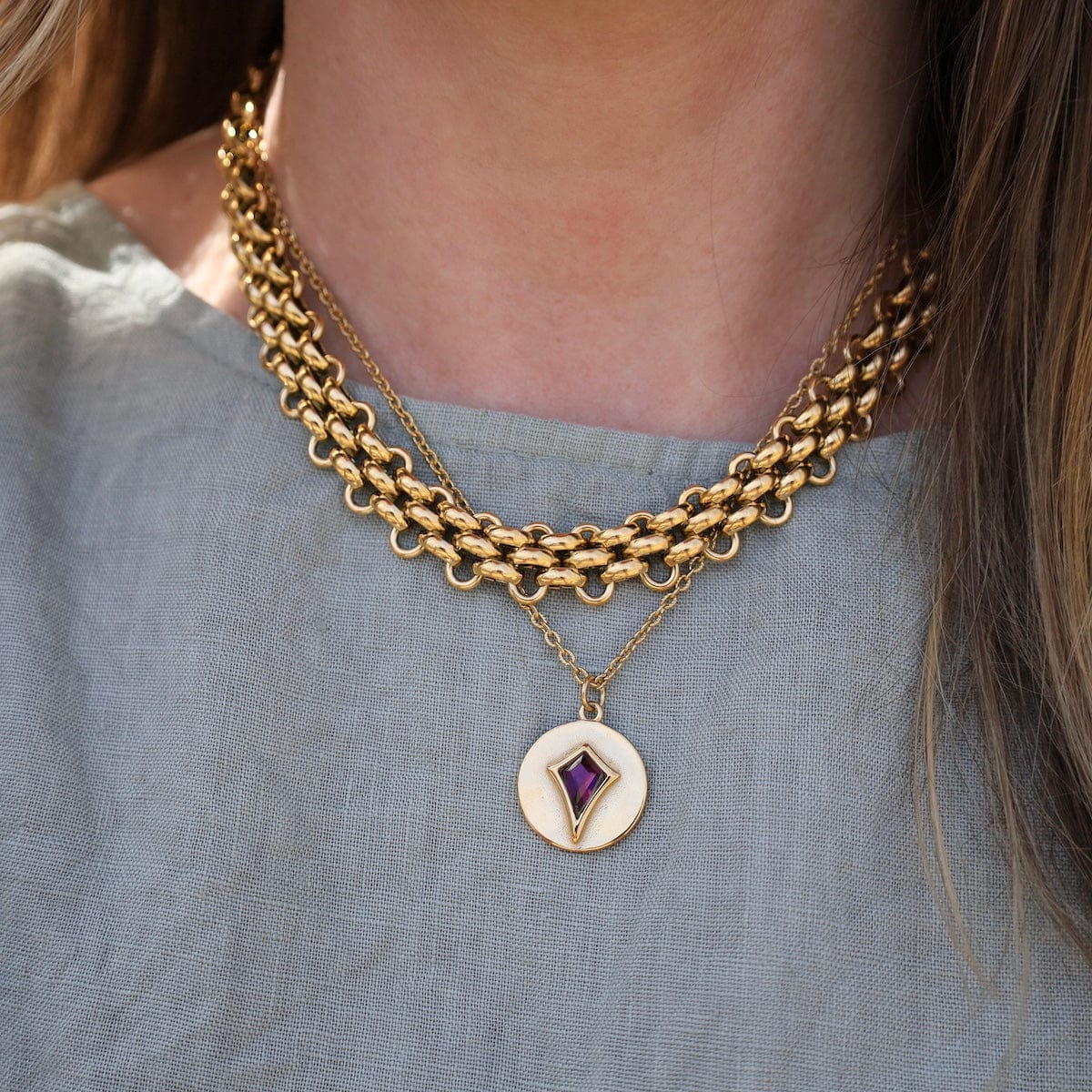 NKL-GPL Betty // The Necklace - 18k gold plated stainless