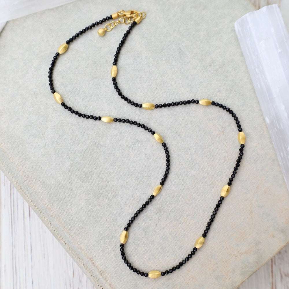 
                      
                        NKL-GPL Black Spinel Bliss Necklace
                      
                    