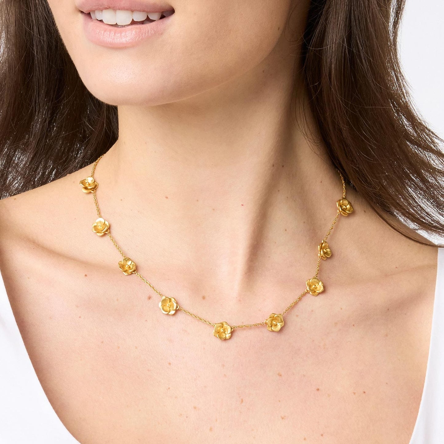 NKL-GPL Bloom Delicate Station Necklace