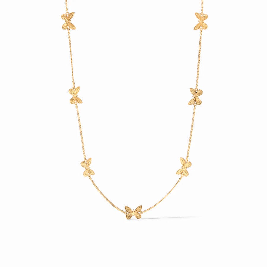 NKL-GPL Butterfly Delicate Station Necklace