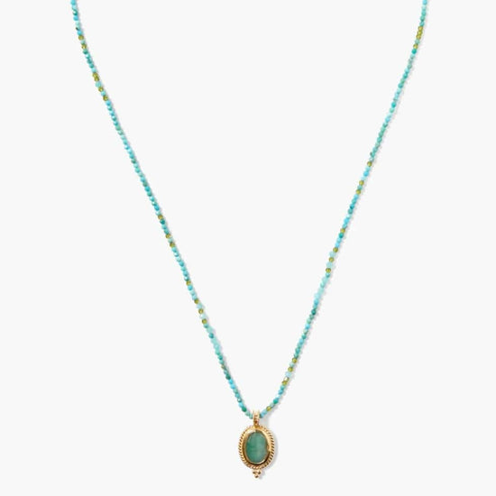 NKL-GPL Calypso Necklace Turquoise Mix