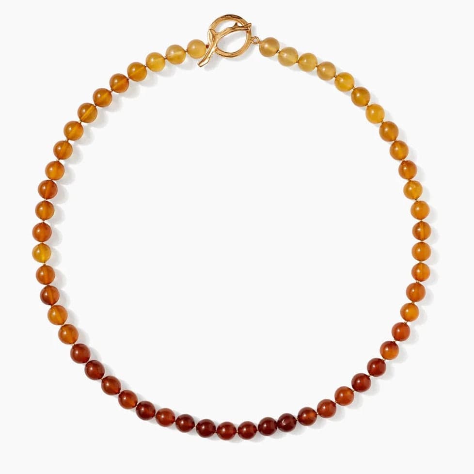 NKL-GPL Carnelian Sun Necklace