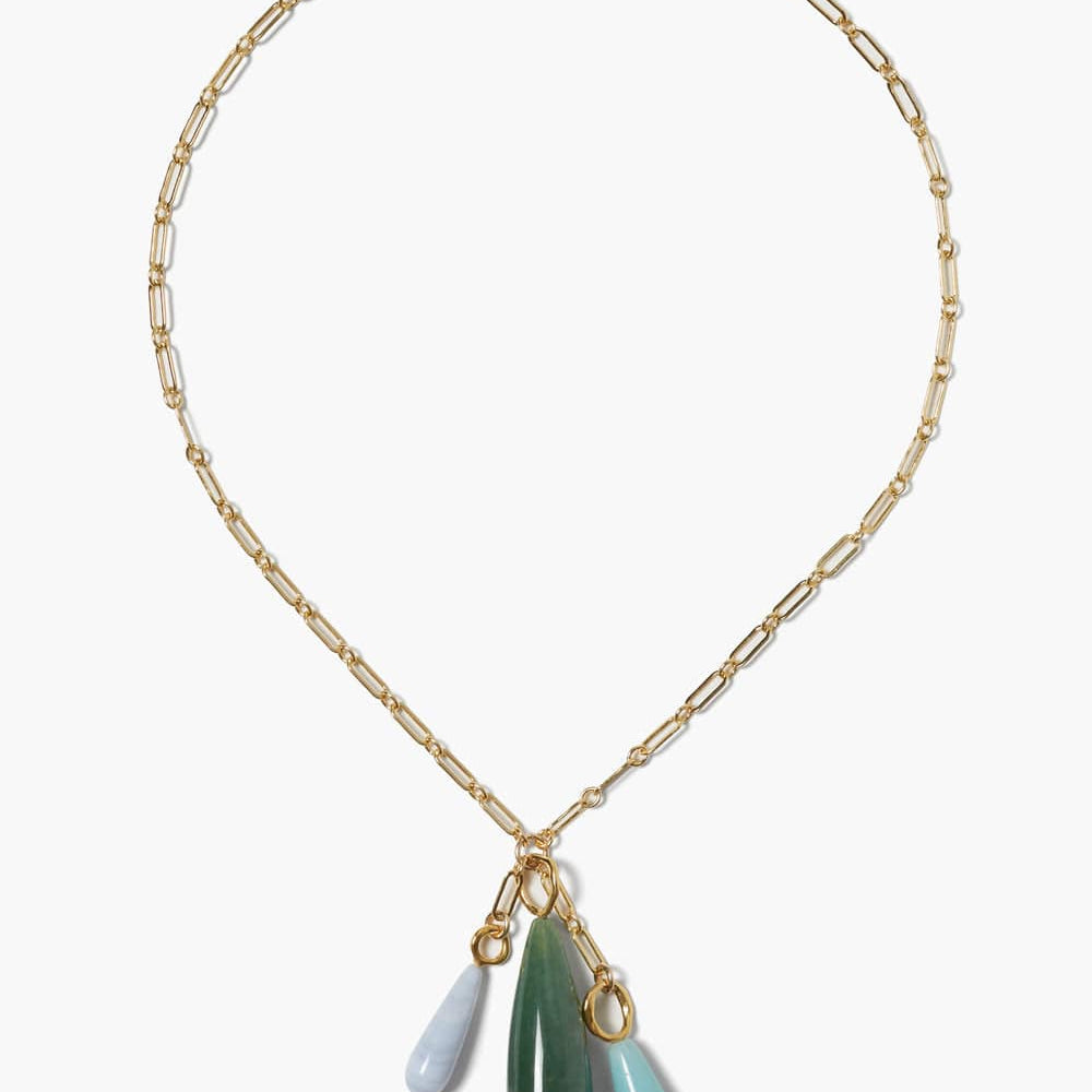 
                      
                        NKL-GPL Castillo Pendant Necklace in Green Mix
                      
                    