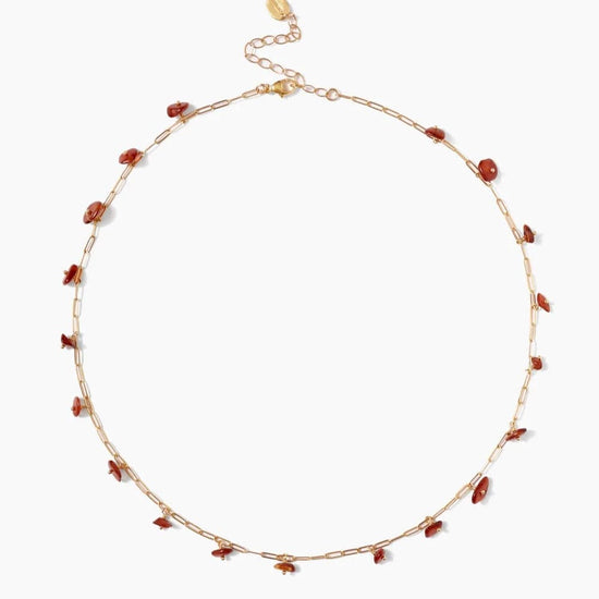 NKL-GPL Cayman Short Necklace in Amber