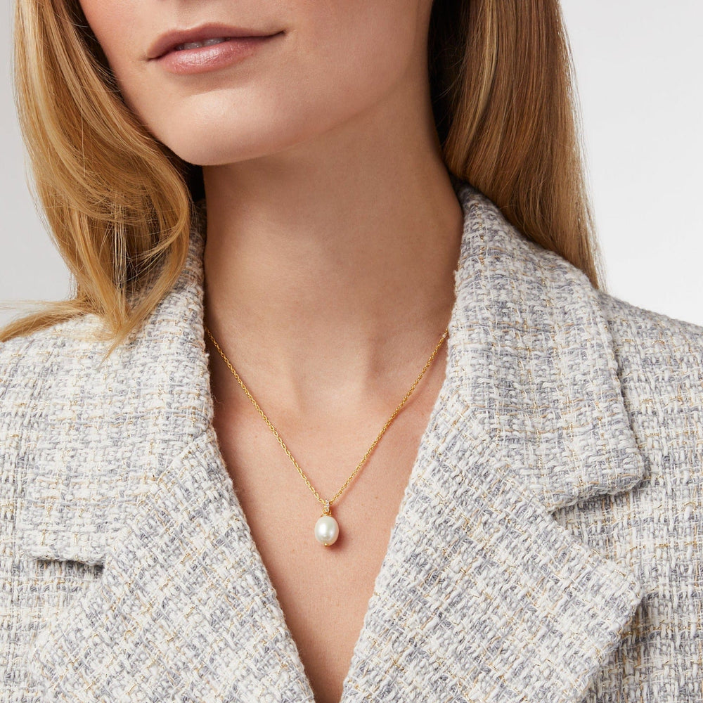 NKL-GPL Celeste Pearl Solitaire Necklace