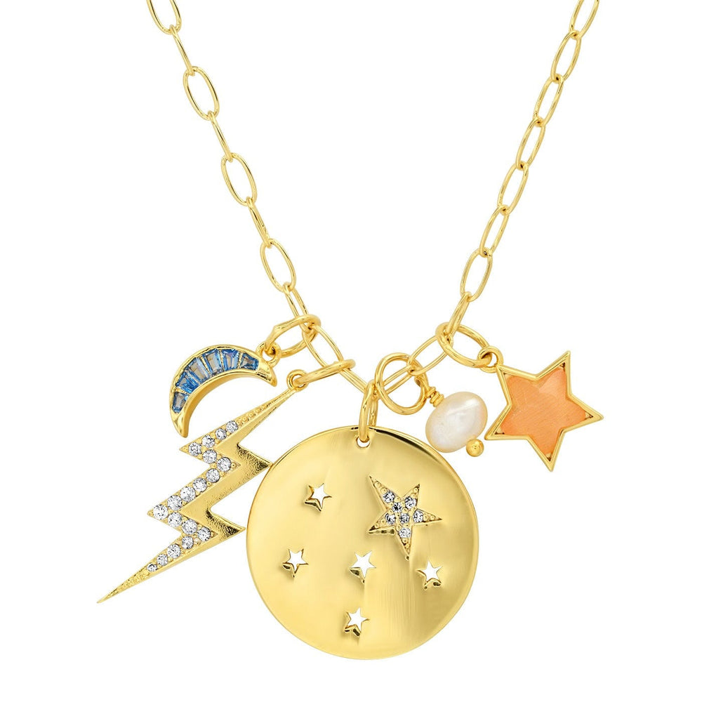 NKL-GPL Celestial Charm Necklace