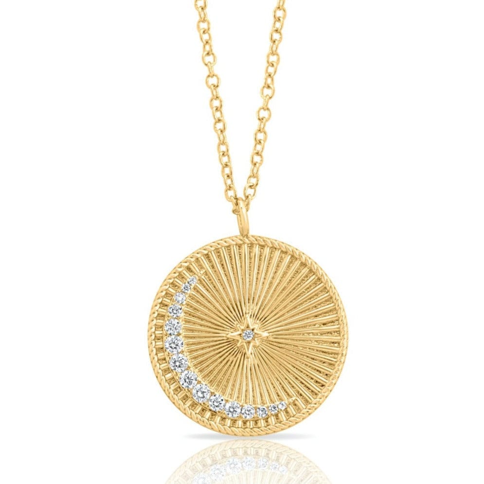 NKL-GPL Celestial Coin Pendant Necklace