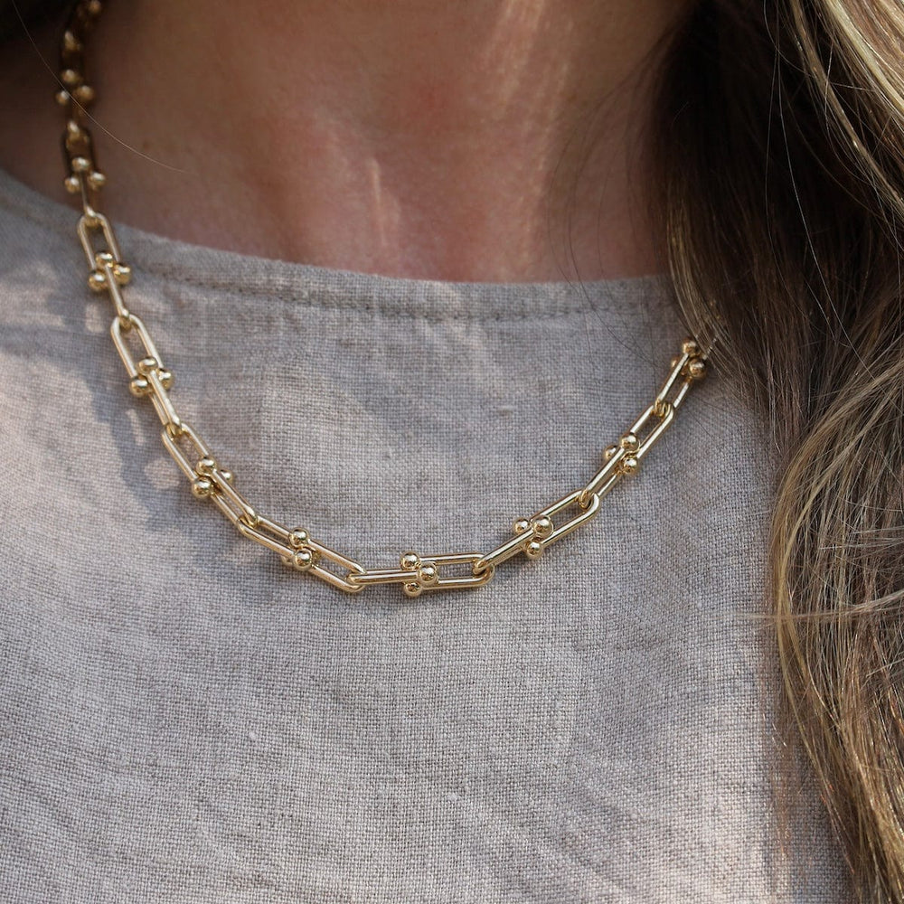 
                      
                        NKL-GPL Chunky Paperclip Necklace
                      
                    