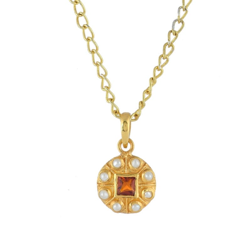 
                      
                        NKL-GPL Citrine & Pearl Pendant Necklace
                      
                    