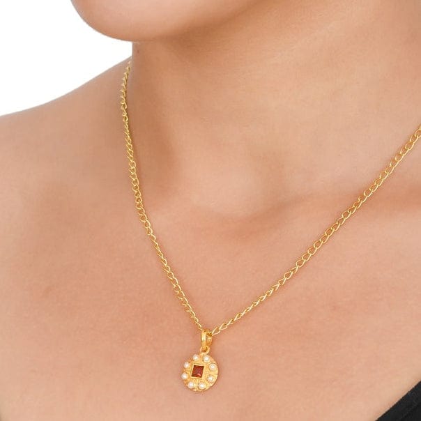 
                      
                        NKL-GPL Citrine & Pearl Pendant Necklace
                      
                    