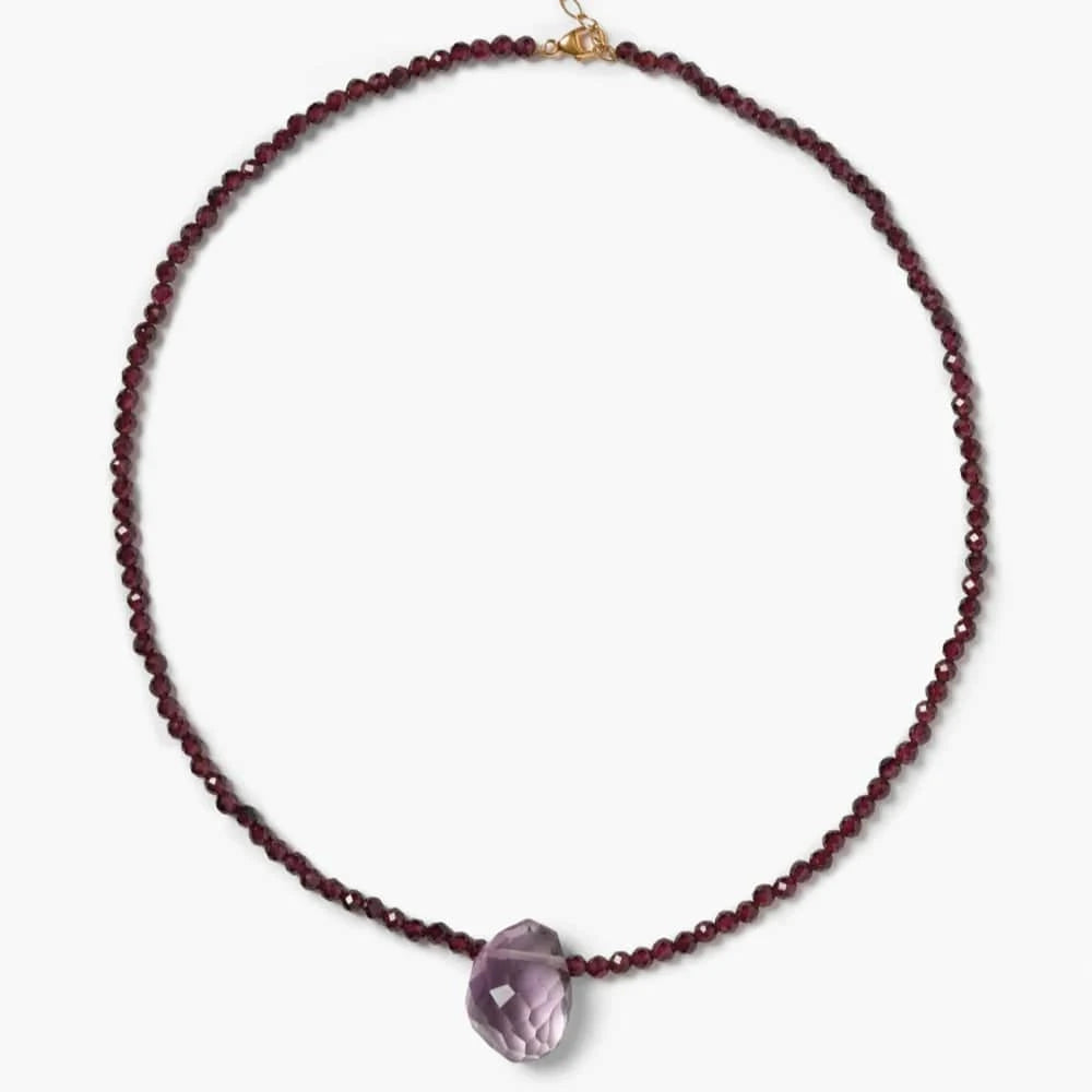 NKL-GPL Claire Necklace Garnet