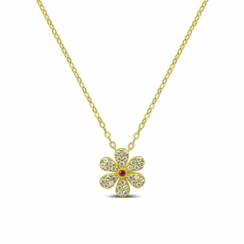 NKL-GPL Dainty Daisy Necklace Gold