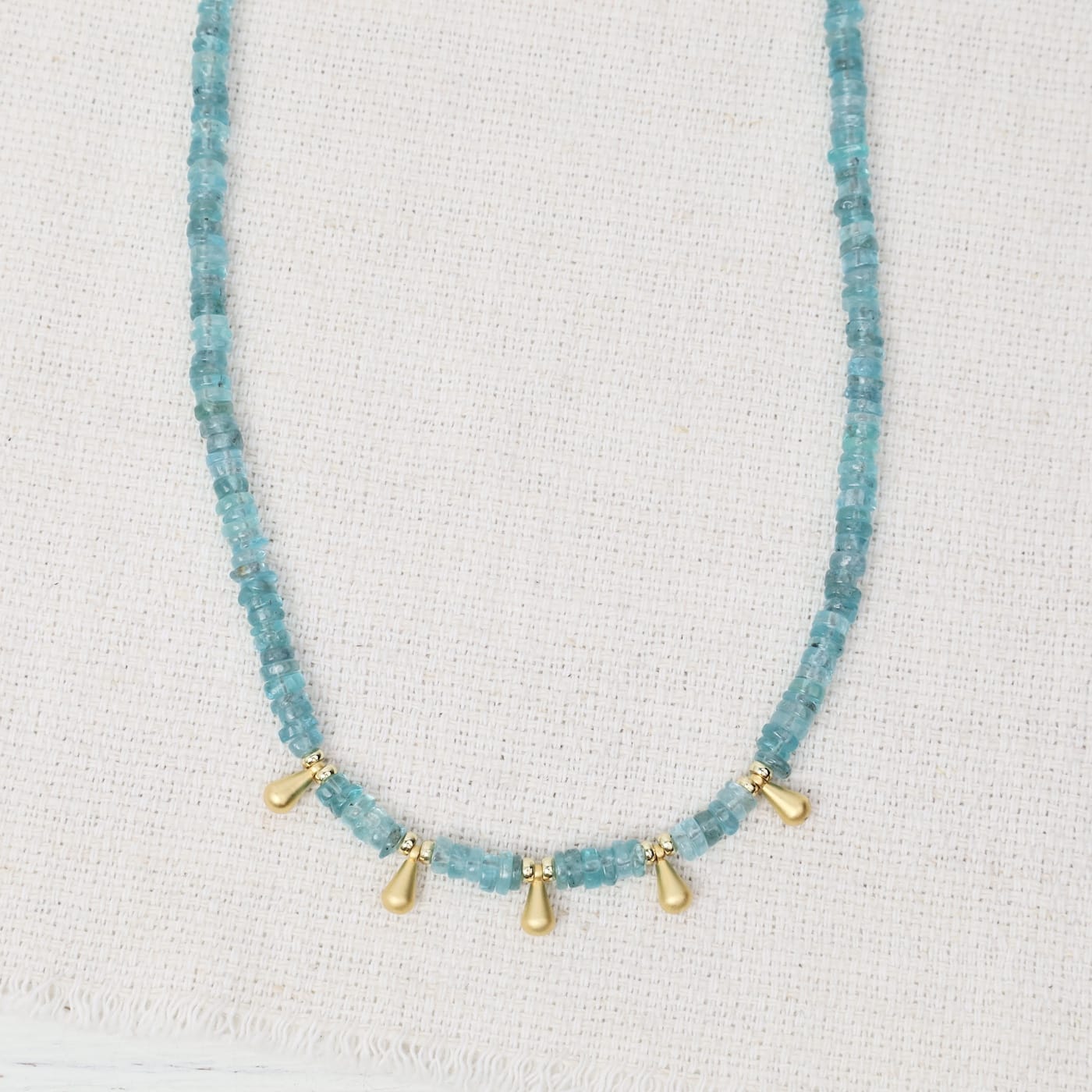 NKL-GPL Drip Necklace - Apatite