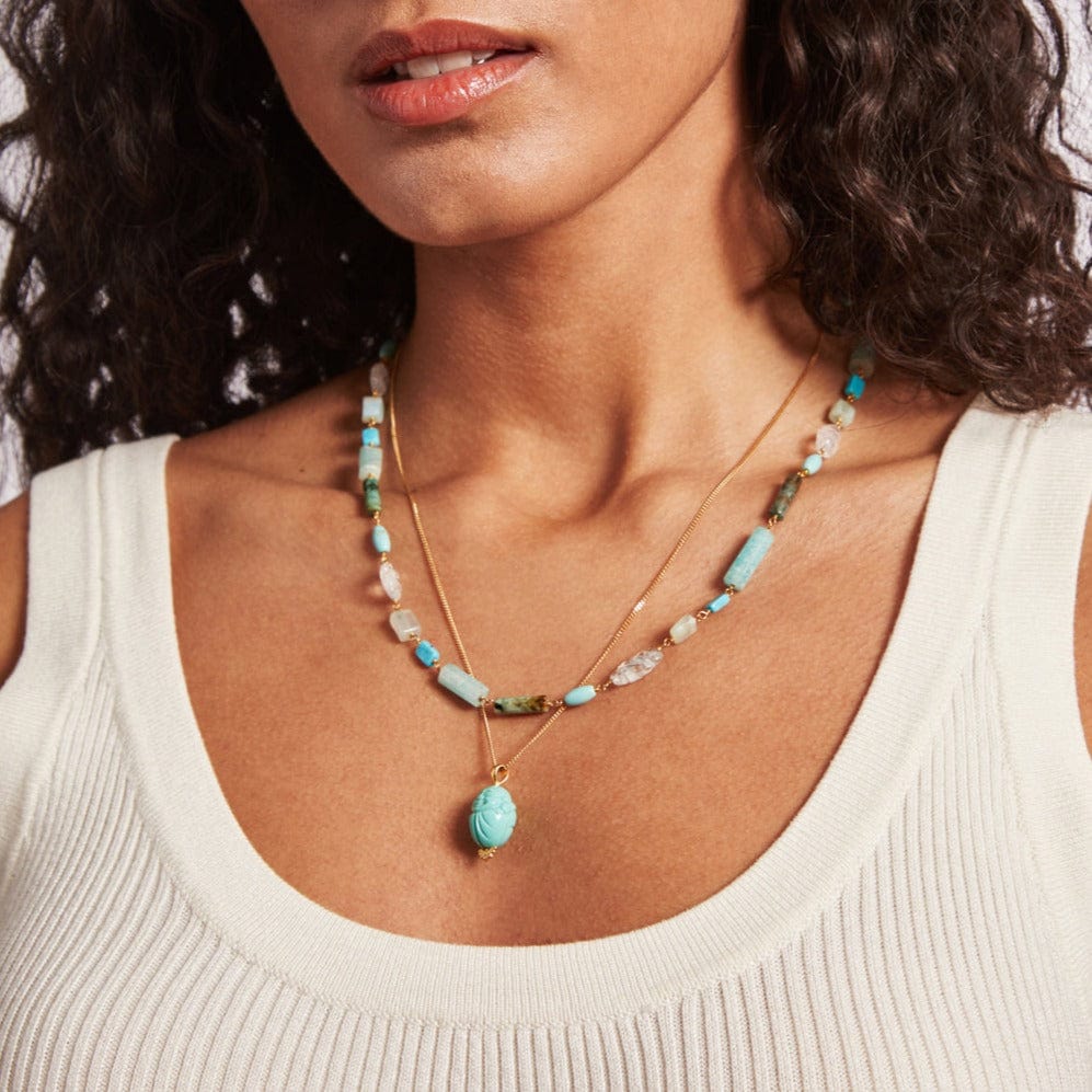 
                      
                        NKL-GPL Eden Necklace Turquoise Mix
                      
                    