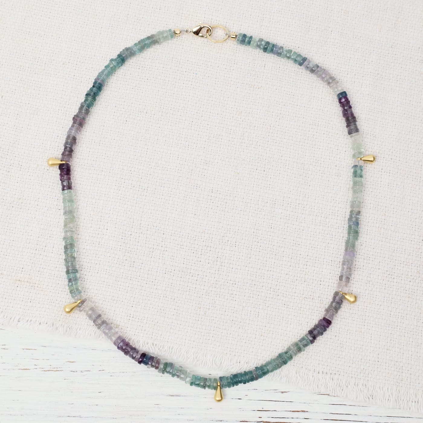 NKL-GPL Essential Stone Layer Necklace