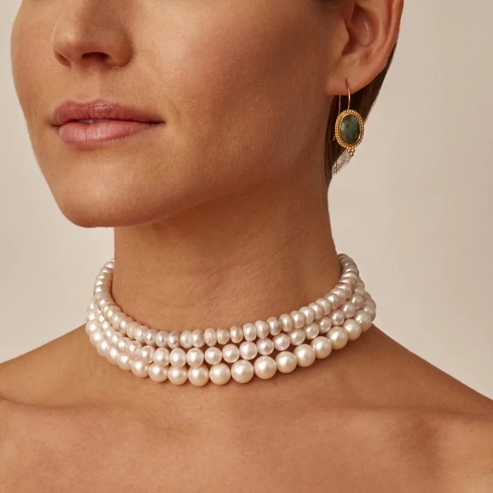 NKL-GPL Freshwater Pearl Collar Necklace