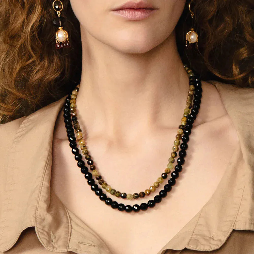 NKL-GPL Gaia Duo Necklace Onyx
