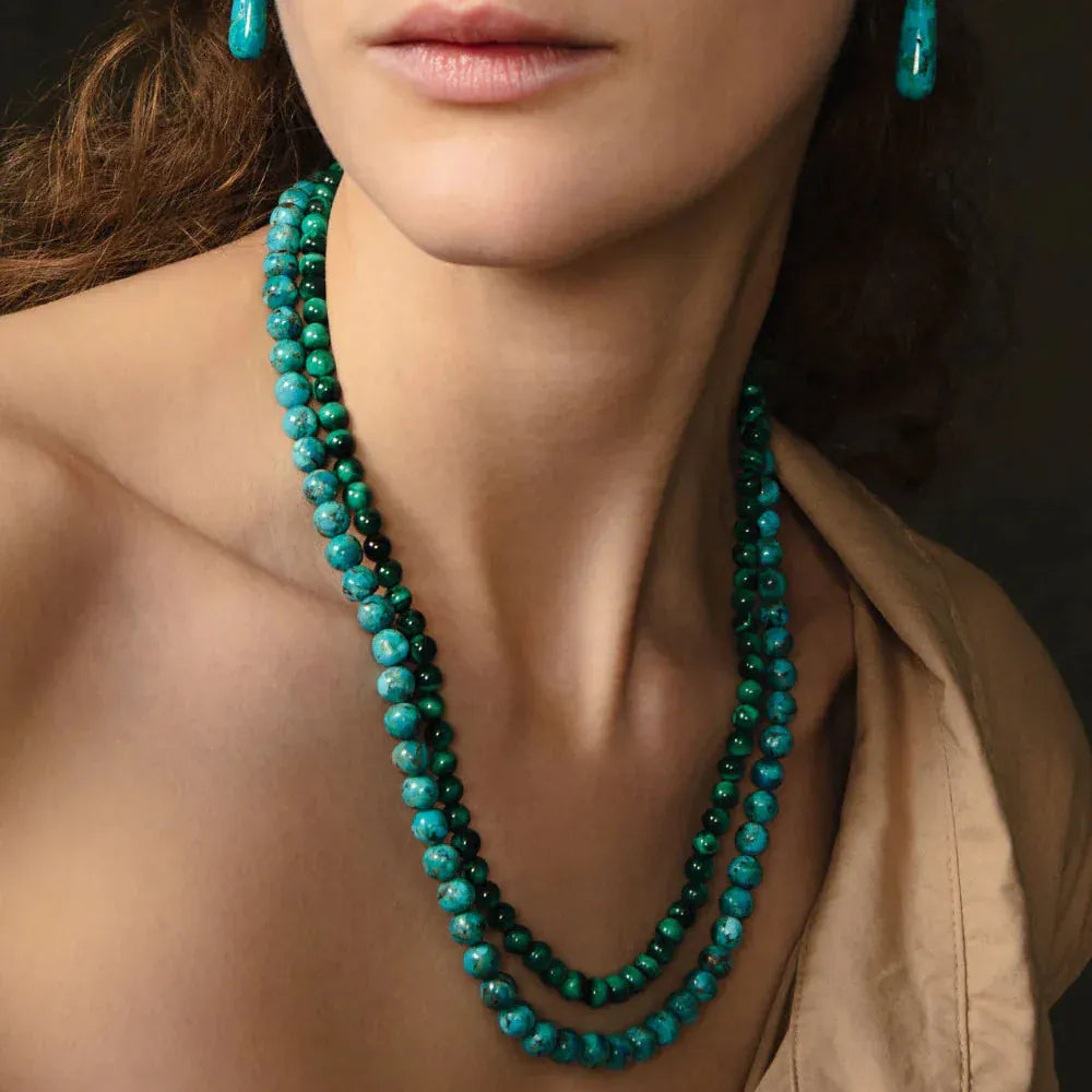 NKL-GPL Gaia Duo Necklace Turquoise