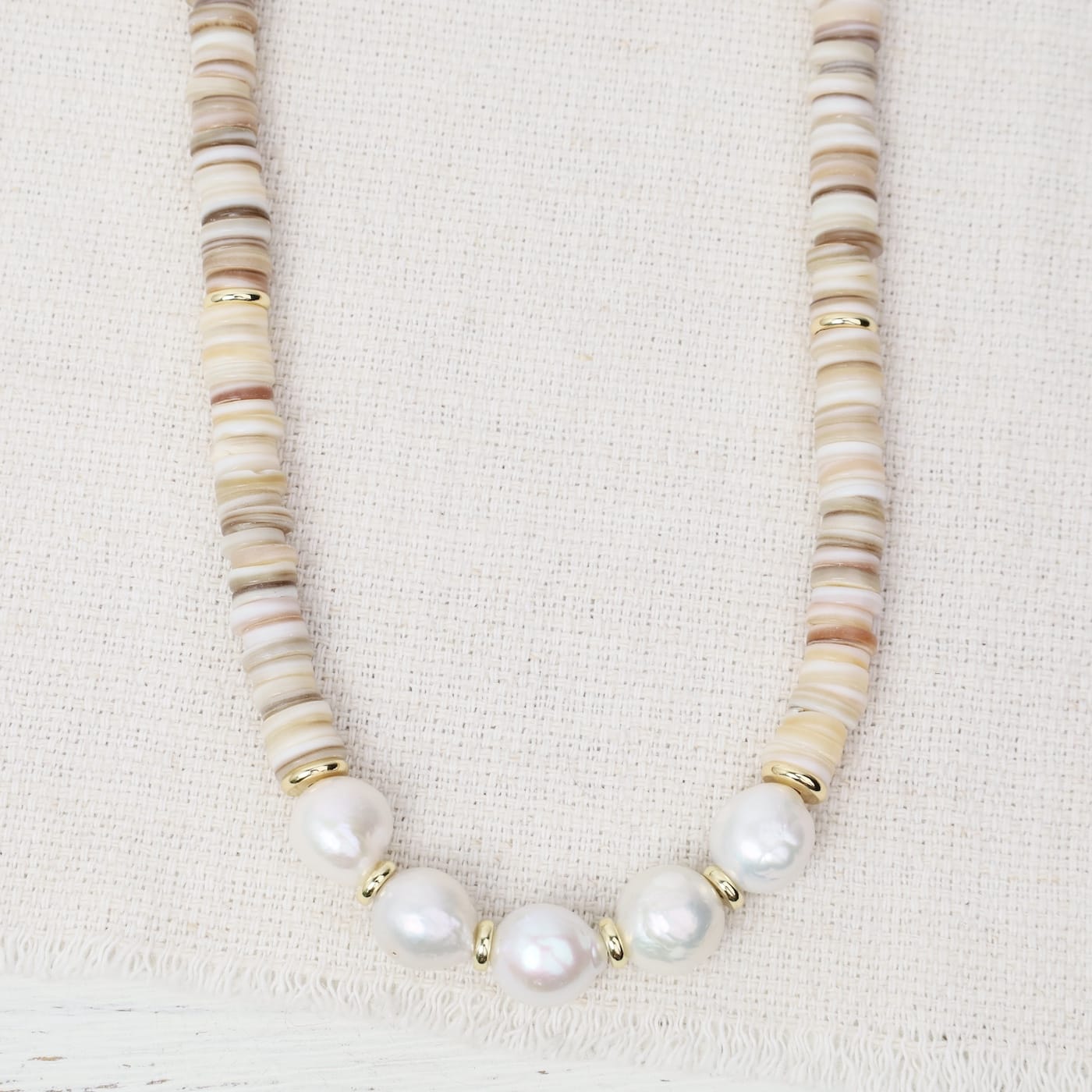 NKL-GPL Garden Boheme Necklace - Ivory/Pearl