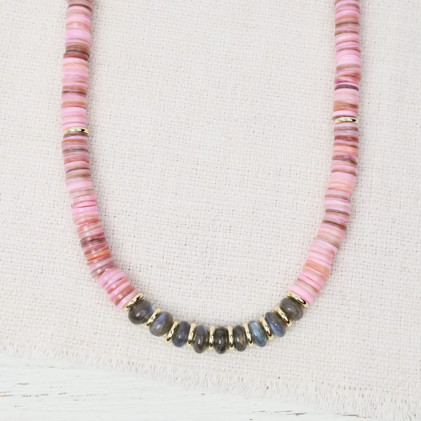 NKL-GPL Garden Boheme Necklace - Orchid/Labradorite