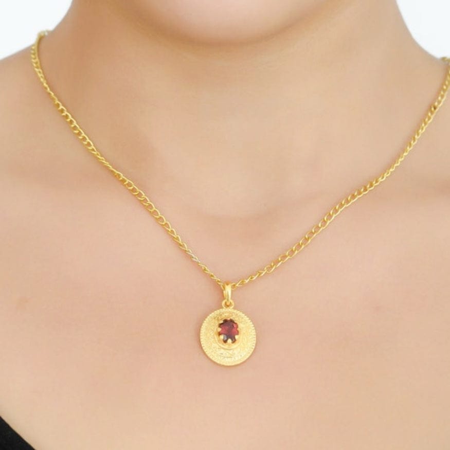 
                  
                    NKL-GPL Garnet Pendant Necklace
                  
                