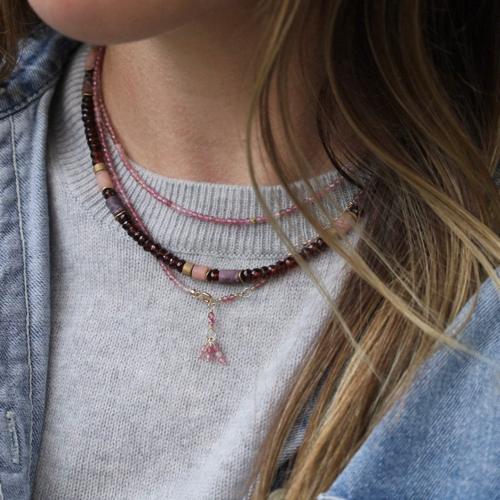 
                      
                        NKL-GPL Garnet, Ruby, & Rhodonite Necklace
                      
                    