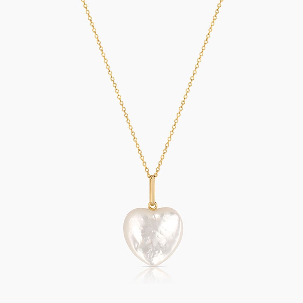 NKL-GPL Gemma Mother of Pearl Heart Necklace