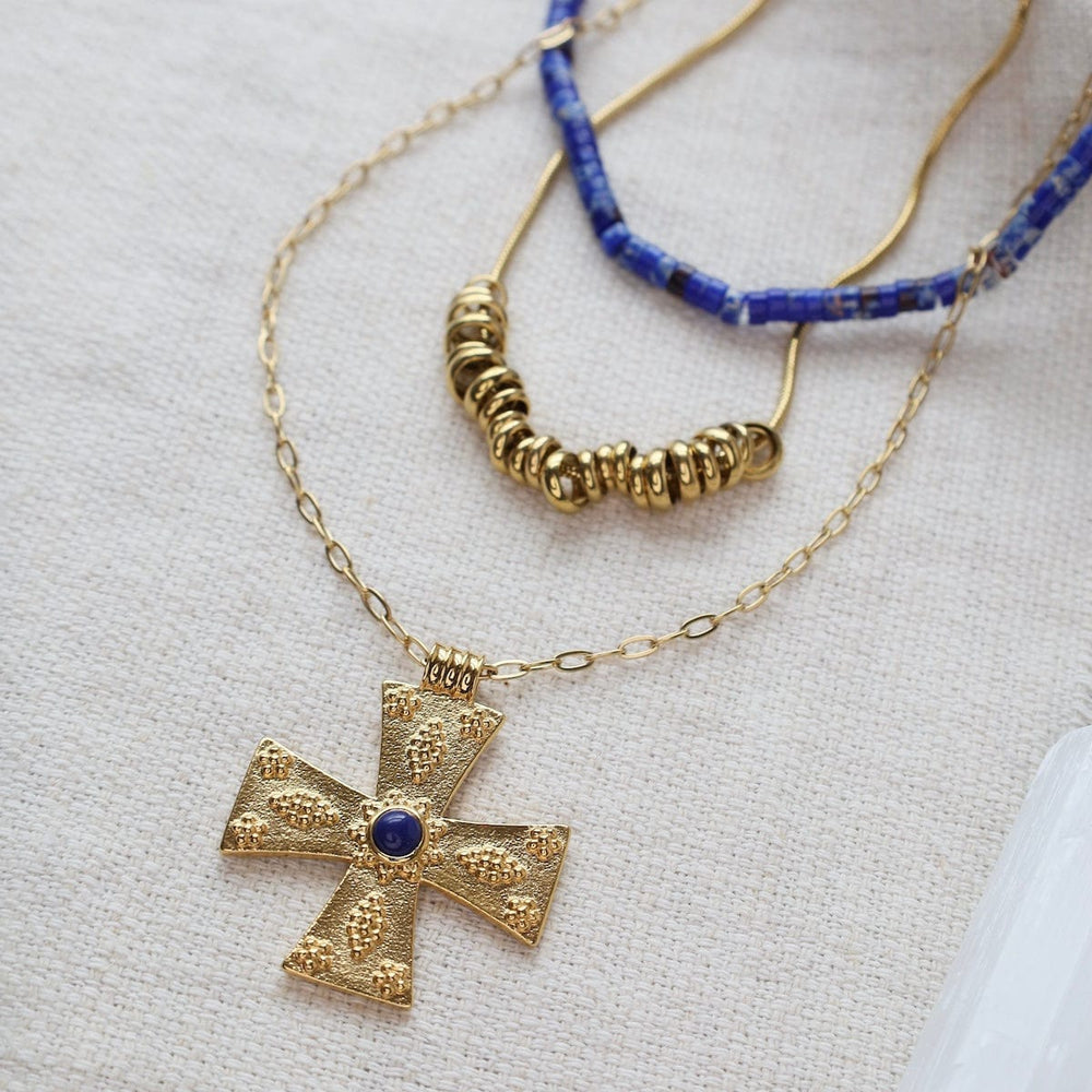 
                  
                    NKL-GPL GEORGIA BLUE // The Etruscan Cross blue version -
                  
                