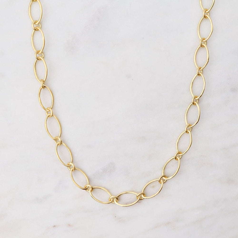 
                      
                        NKL-GPL Gold Alternating Oval Link Long Necklace
                      
                    