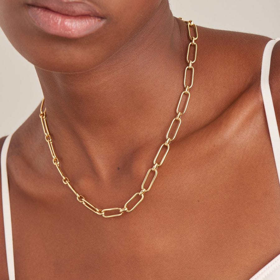 Kam Chunky Chain Necklace-Gold - KK Bloom Boutique