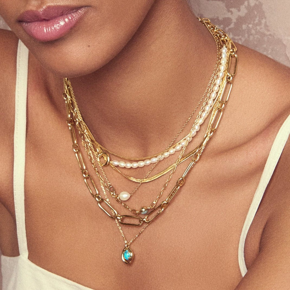 
                      
                        NKL-GPL Gold Cable Connect Chunky Chain Necklace
                      
                    