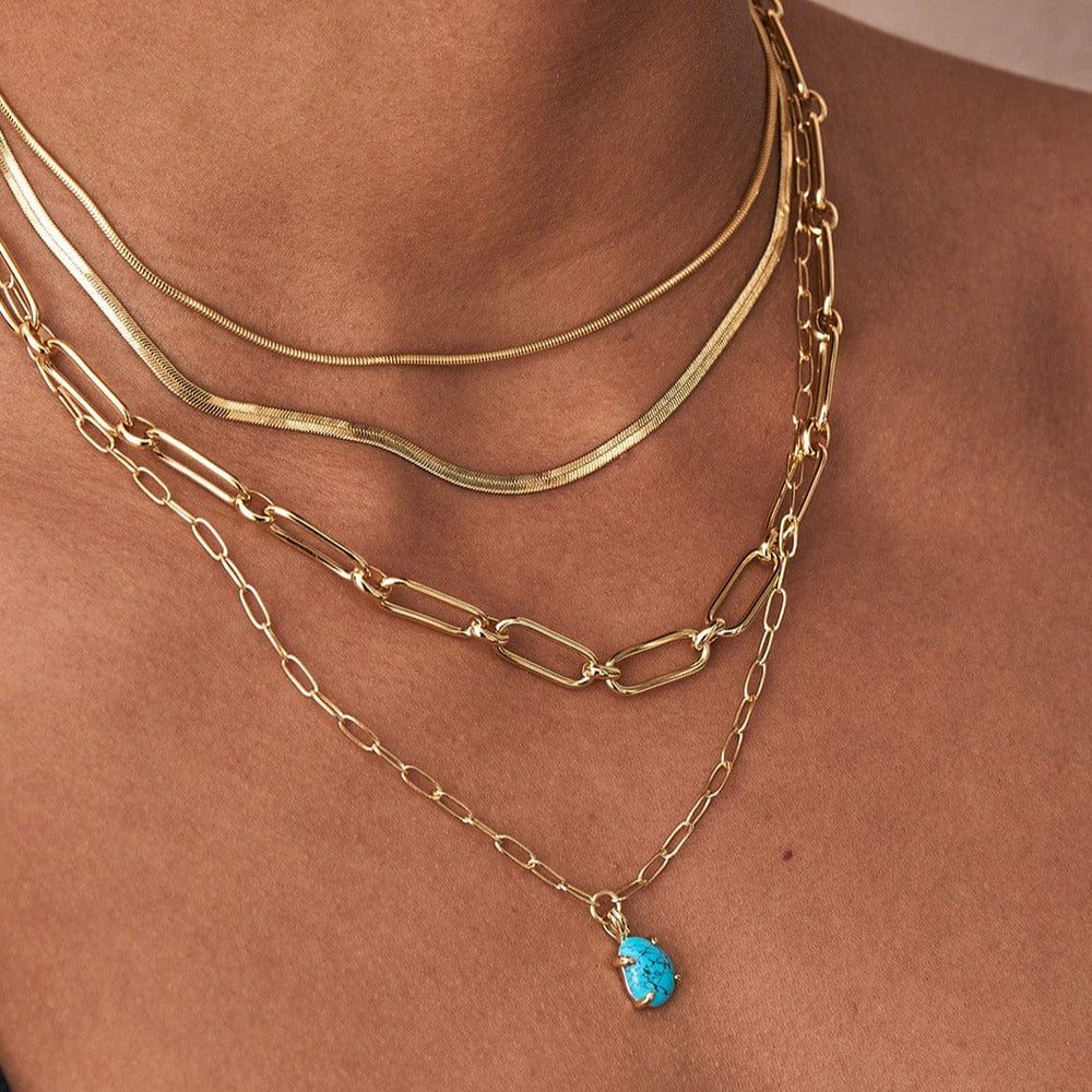 
                      
                        NKL-GPL Gold Cable Connect Chunky Chain Necklace
                      
                    