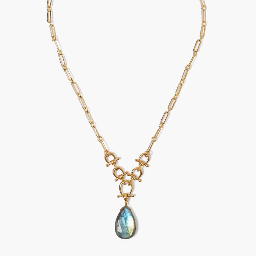 
                  
                    NKL-GPL Gold Cheval Labradorite Necklace
                  
                