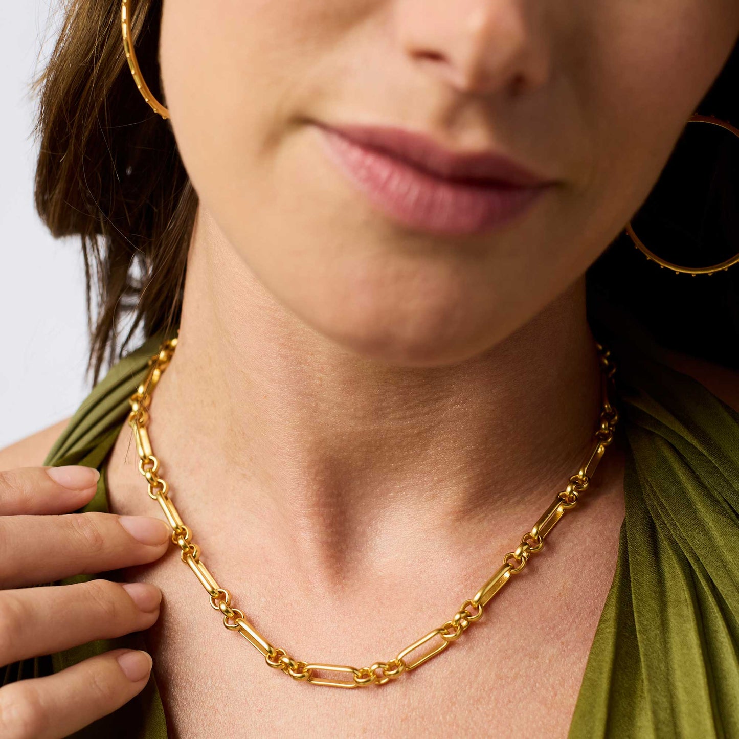 NKL-GPL Gold Colette Link Necklace