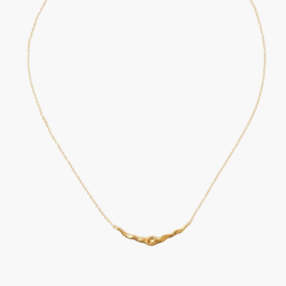 NKL-GPL Gold Crescent Necklace