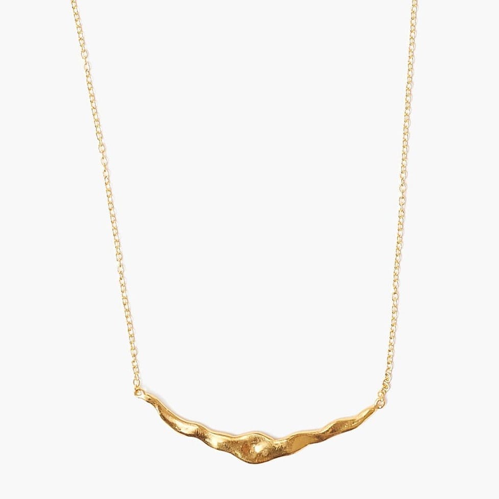 NKL-GPL Gold Crescent Necklace