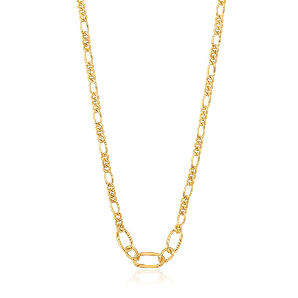 
                      
                        NKL-GPL Gold Figaro Chain Necklace
                      
                    