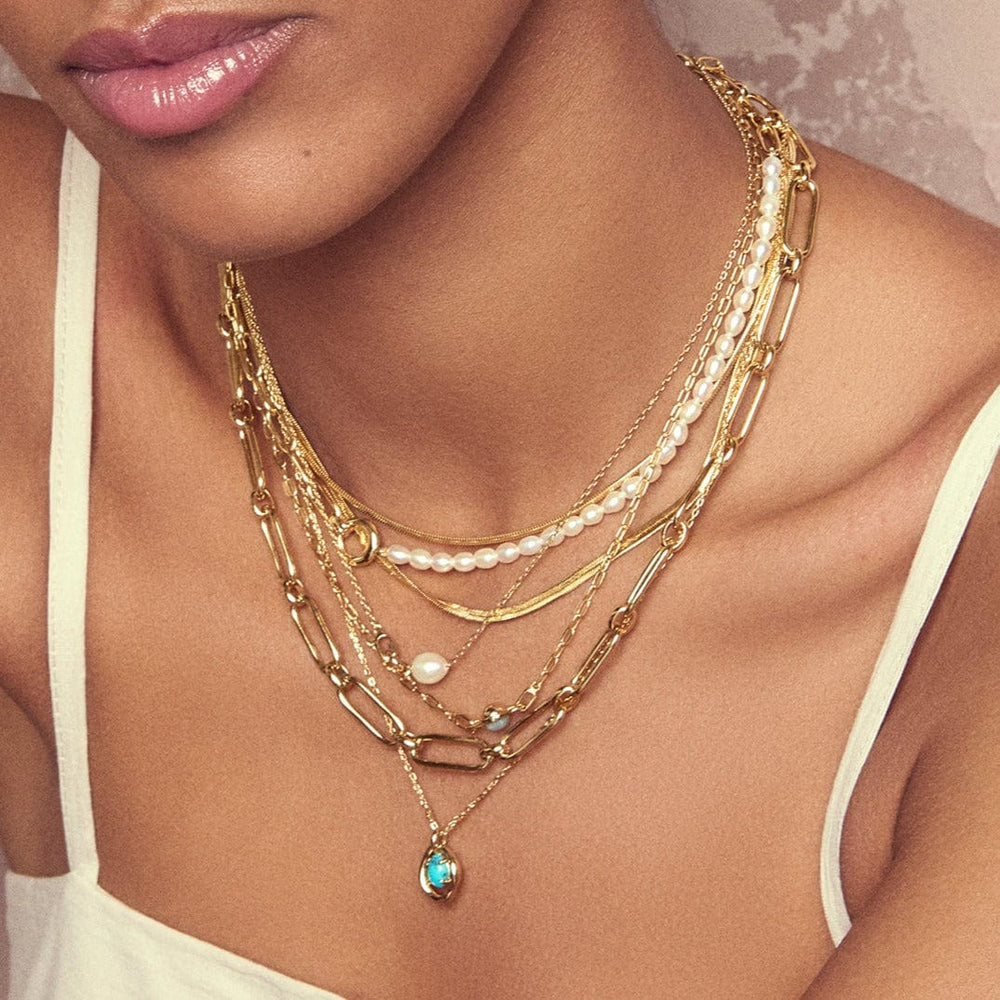 
                      
                        NKL-GPL Gold Flat Snake Chain Necklace
                      
                    