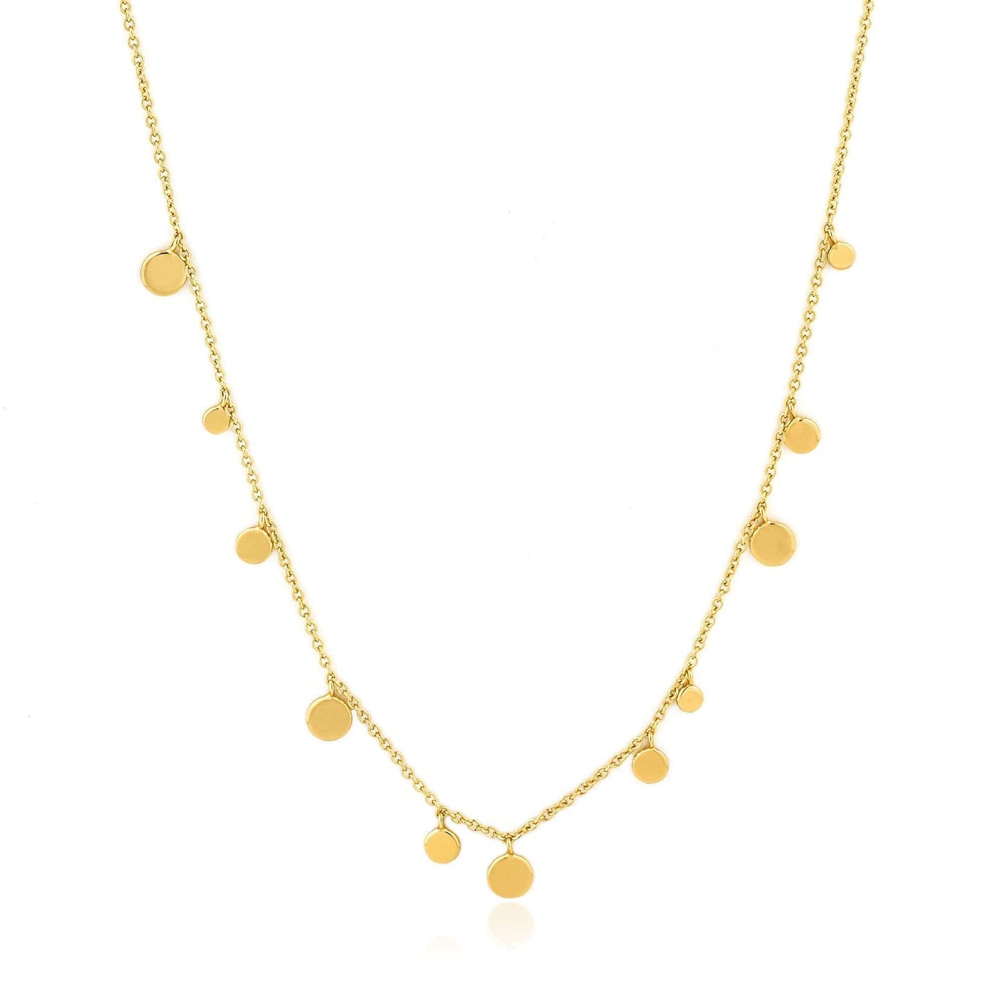 Load image into Gallery viewer, NKL-GPL Gold Geometry Mixed Discs Necklace
